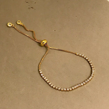 Tennis Diamond Adjustable Bracelet