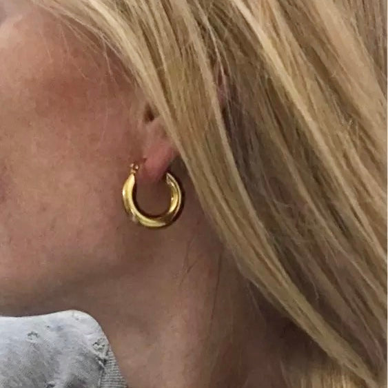 Womp Small Thick Hoop Earrings1