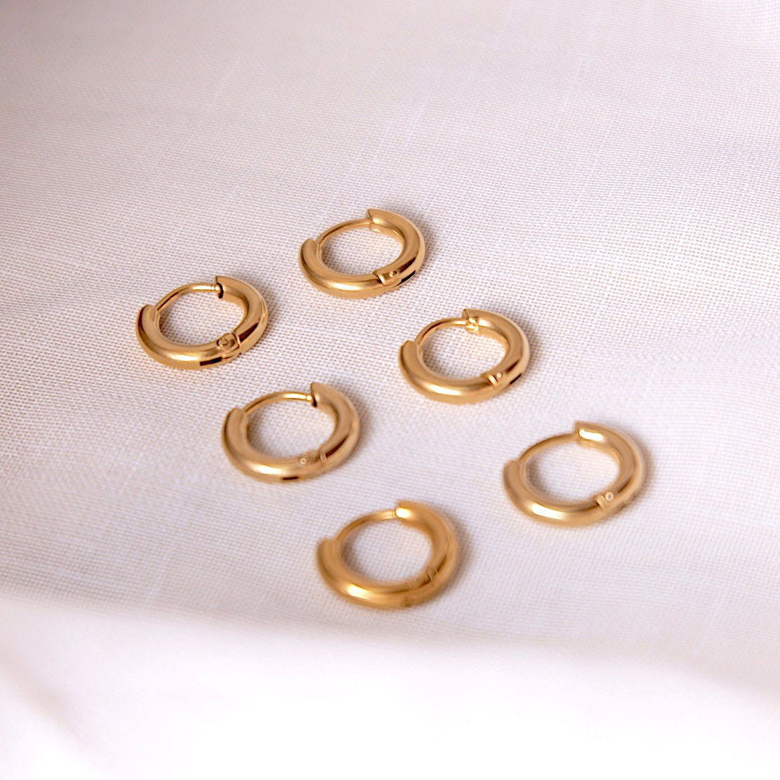 Gold Nikki Hugger Earrings – MAZEE Jewelry