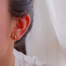 Load image into Gallery viewer, Gold Nikki Hugger Earrings