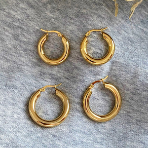 Plain Thick Hoops