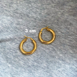 Plain Thick Hoops