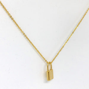 Golden Lock Necklace