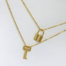 Load image into Gallery viewer, Golden Lock Necklace