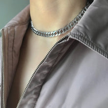Load image into Gallery viewer, Silver Chunky Cuban Necklace
