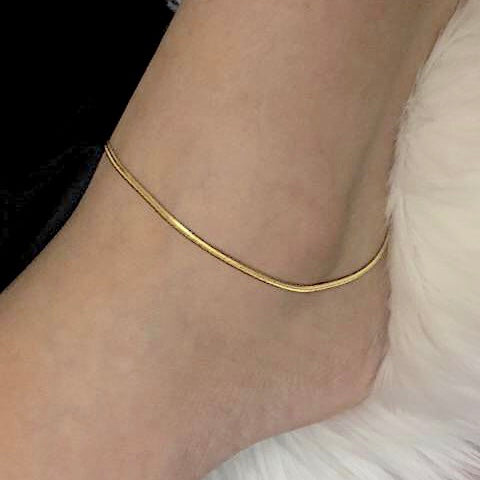 Snake Chain Anklet in GOLD SILVER